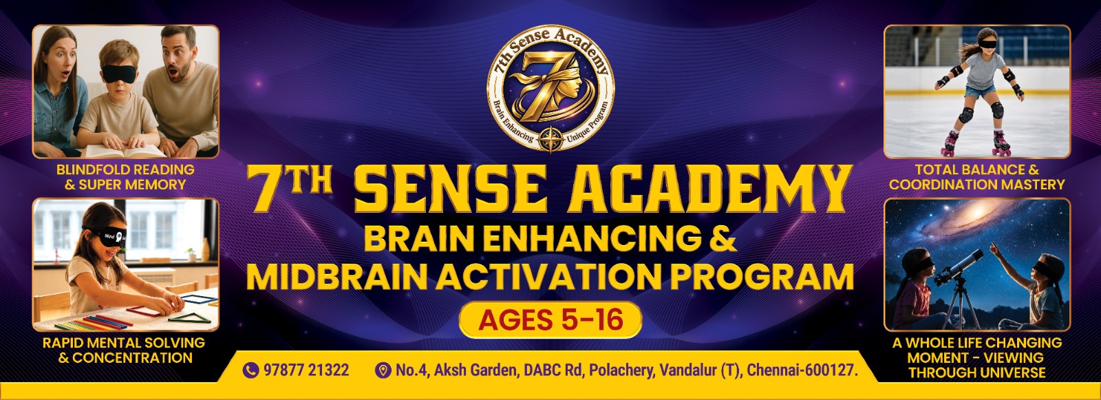 7th Sense Academy Brain Enhancing Program banner